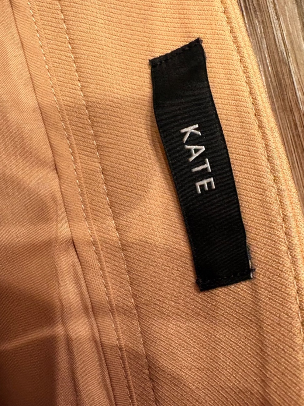 NWT Ann Taylor Kate High Rise Wide Leg Crop Trouser Pant Minimalist Khaki Tan 12 - Picture 5 of 11